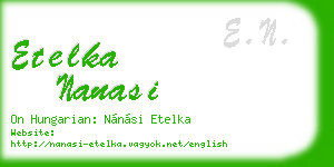 etelka nanasi business card